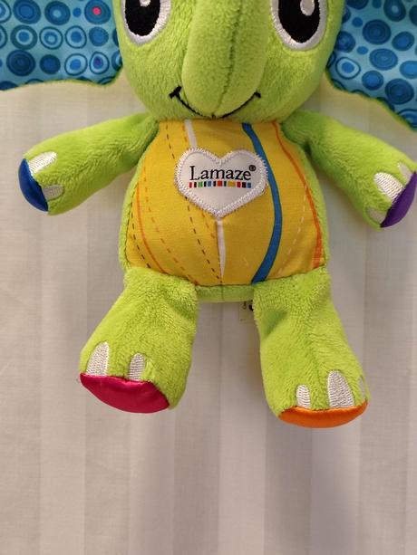 Retro interaktívny sloník s rolničkou, lamaze 20cm,