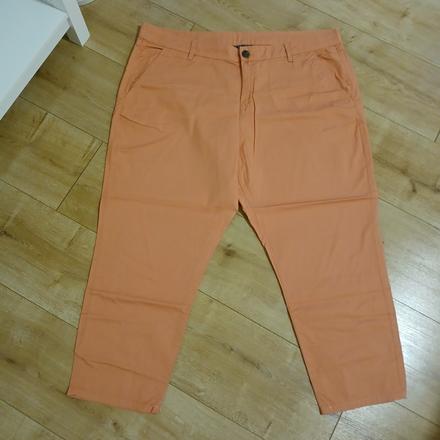 Marhuľkové bavlnené nohavice, c&a,46