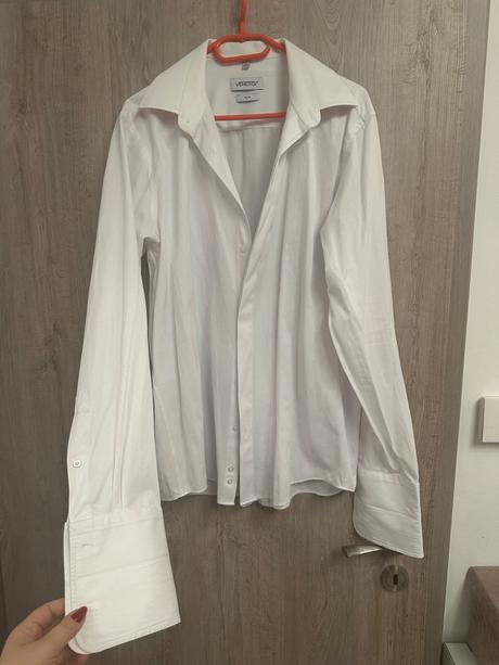 Biela slim košela, 42