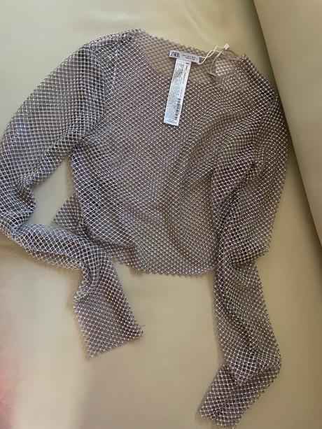 Zara sietovy top., zara,s