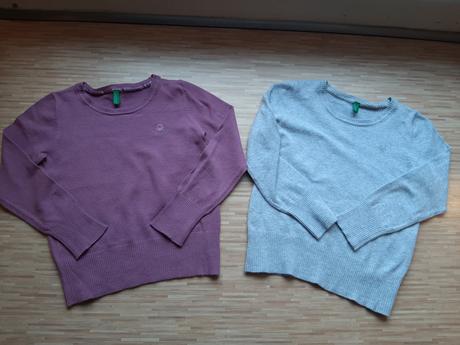 Fialovy tenky svetrik, benetton,104