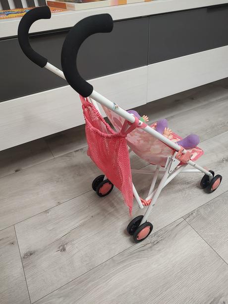 Skladací kočík pre bábiky baby anabel + bábika, 