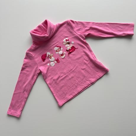 Dievčenský rolák poodle tmavoružová, 104 / 140 / 152