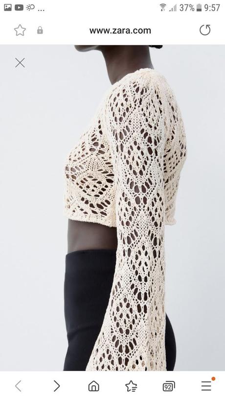 Zara hackovy top, zara,s