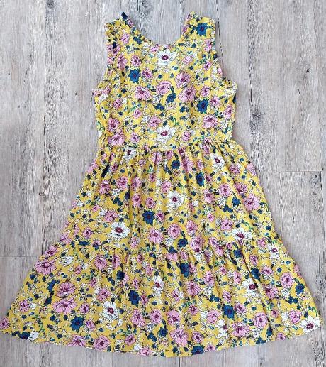 Žlté kvetinové šaty, bonprix,42