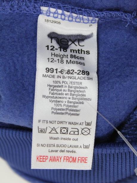 Flísová mikina next, veľ. 12-18 mes.a, next,86