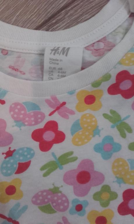 Tričká 2ks, h&m,68