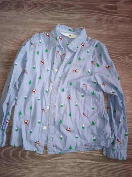 Vianočná košeľa, h&m,122