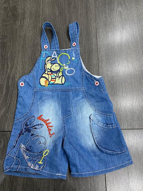 Chlapčenské riflové kraťasy na traky velk.74, 74