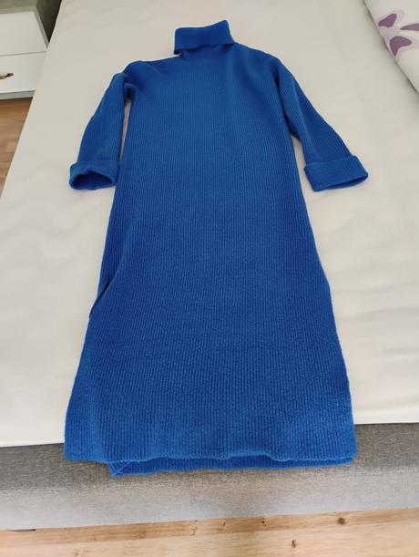 Šaty s rolakom a razporkami, bonprix,m