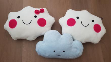 3 vankuse oblaciky do detskej izby,