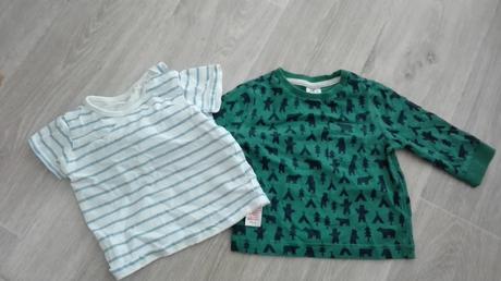 Tričko dlhy a kratky rukav, f&f,74