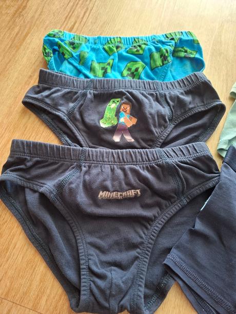 7ks slipy + boxerky minecraft, h&m,122