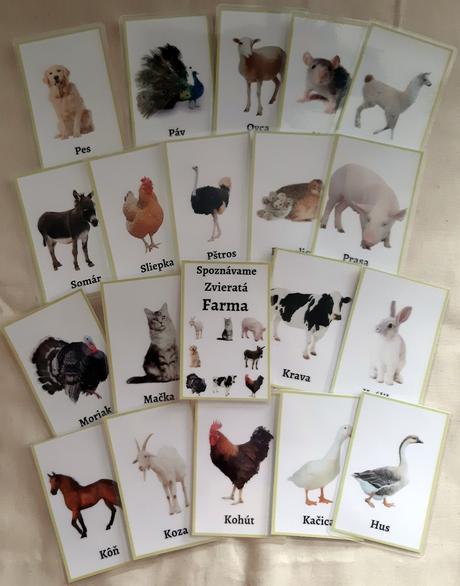 Kartičky zo série spoznávame,