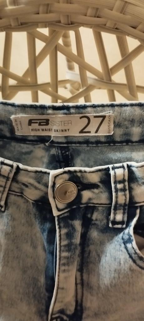 2 x rifle vysoký pás,skinny, fishbone,s