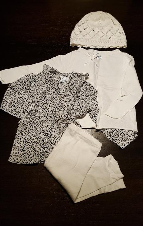 Komplet leginy svetrik kosielka c de c, 80