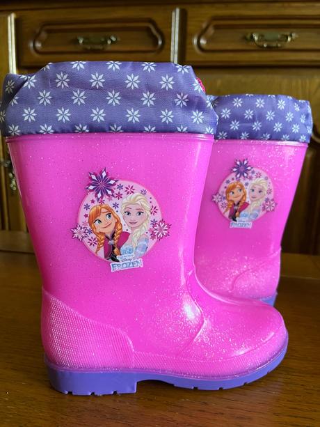 Zateplené trblietavé gumáčiky ľadové kráľovstvo, disney,30