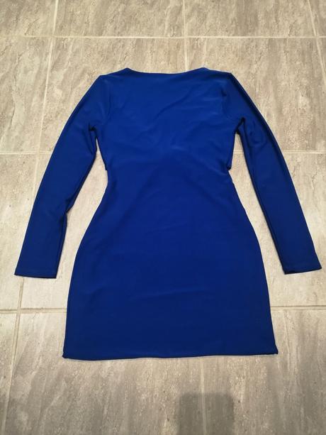 Kvalit.šaty topshop kráľovská modrá v40,elast., topshop,40