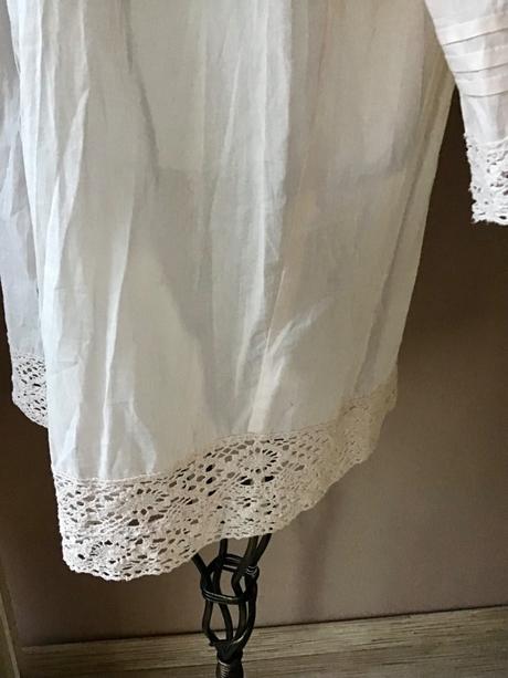 Krasna bavlnena letná bluzka s krajkou/w, 44