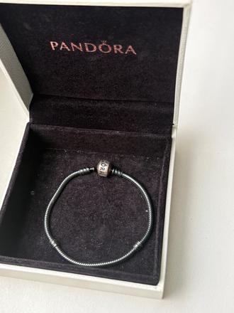Strieborný naramok pandora 18 cm, pandora