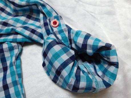 Pekna karo košelova bluzka s roll-up rukavmi, u.s. polo assn.,34