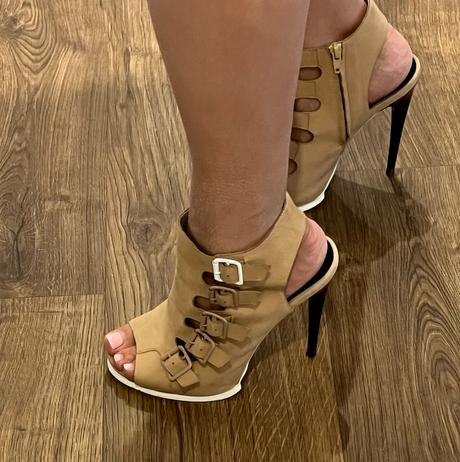 Aldo vysoké kožené sandále, 40