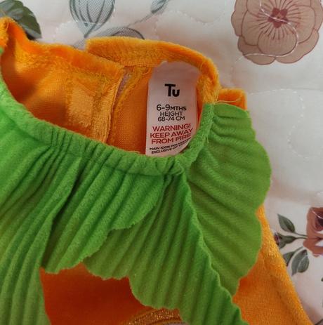 Karnevalový vrchný diel tekvica na 6-9 mesiacov, 