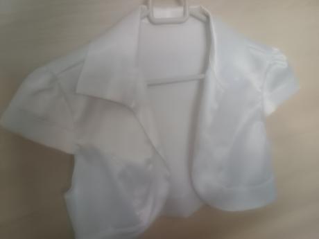 Bolerko biele saténové m top stav, m