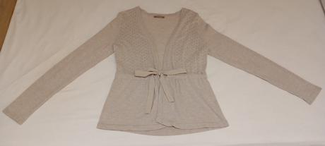 Béžový svetrík so stuhou, orsay,s