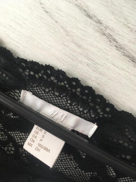 Tričko s čipkou, h&m,s