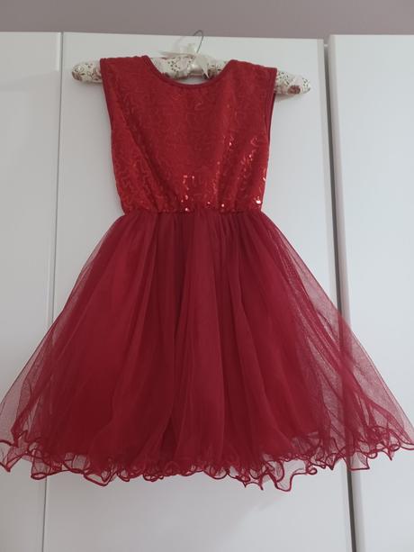 Šaty na vianočné fotenie 122/128, 128