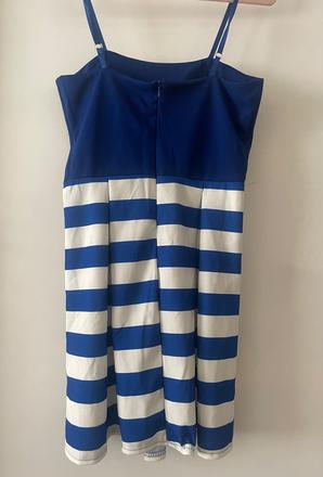 Modro biele letné šaty., l