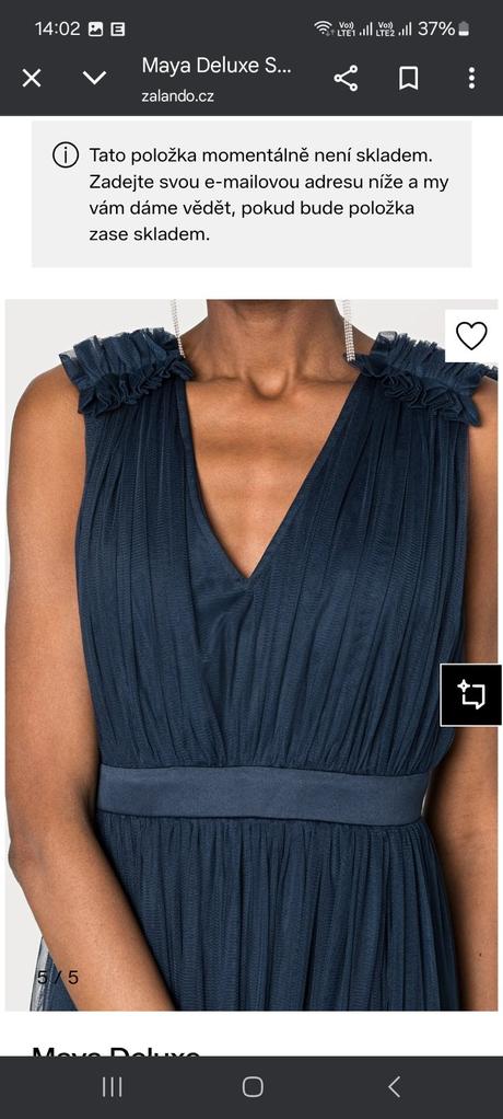 Maya de luxe - nenosené spoločenské šaty, m