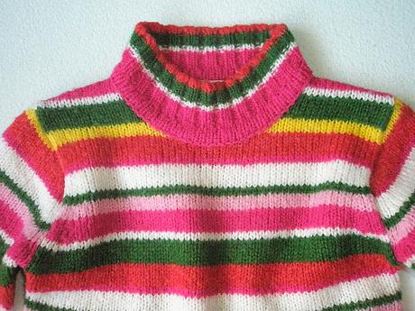 Pásikavý pulóver zn. h&m veľ. 116, h&m,116