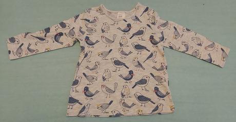 Tričko vtáčiky h&m 80, h&m,80