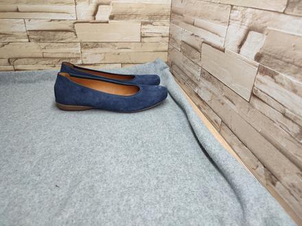 Gabor 38,5 - dámske celokožené tmavomodré baleríny, gabor,39