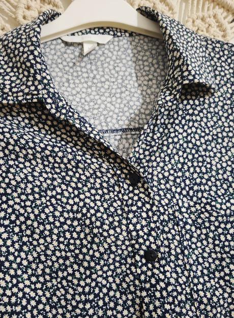 Kvietkovaná blúzka h&m, h&m,s