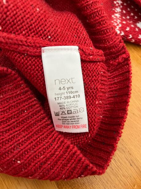 Detsky vianocny pulover, next,110