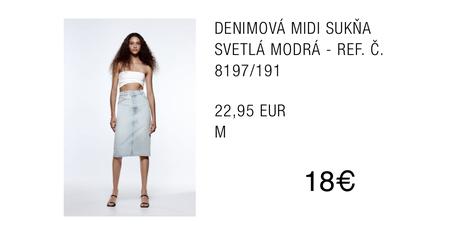 Denimová sukňa, zara,m