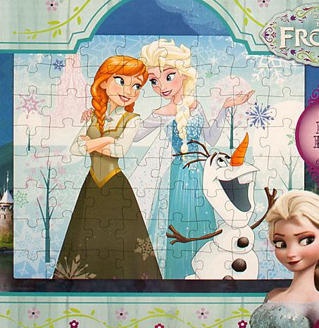 Veľké puzzle ľadové kráľovstvo,