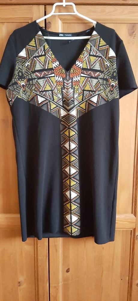 Šaty s krátkym rukávom zara, zara,l