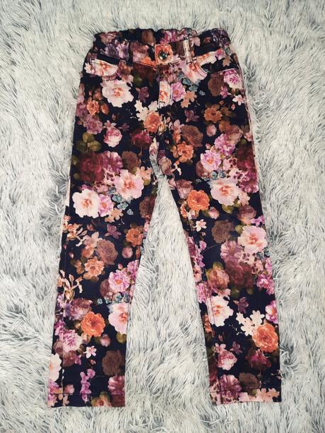 Kvietkovane nohavice, h&m,116