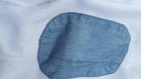 Tenká košeľa so záplatami, reserved,44