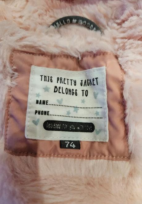 Dievčenská zimná bunda c&a, veľkosť 74, c&a,74