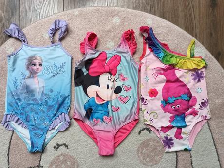 Plavky elsa, minnie, trolls, 116