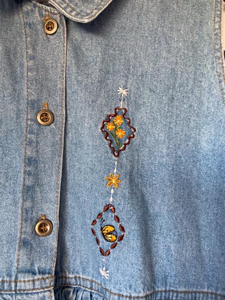 Riflové šaty s vreckami, 164