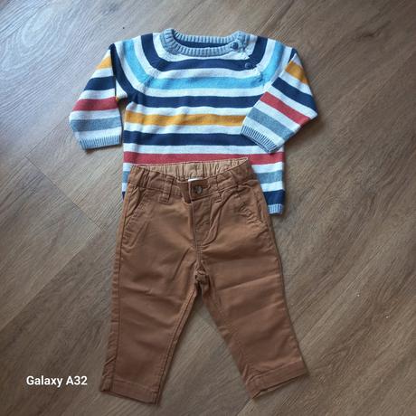 Elegantne nohavice a svetrik. cena spolu., h&m,68