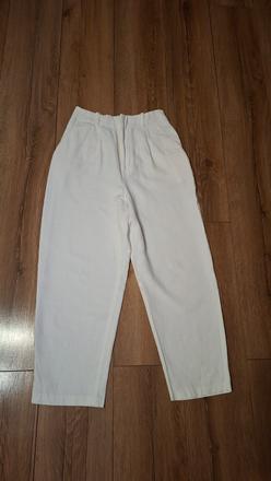 Biele zara nohavice, zara,s