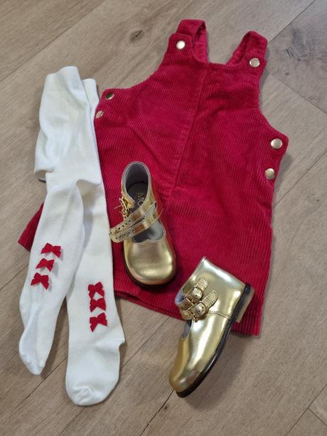 Predám nové nepoužívané kožené zlaté topánočky, 20