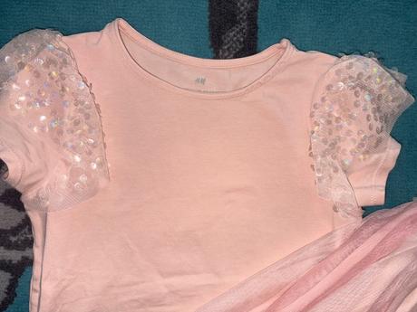 Dvojdielna súprava trička a sukne h&m v.122/128, h&m,122